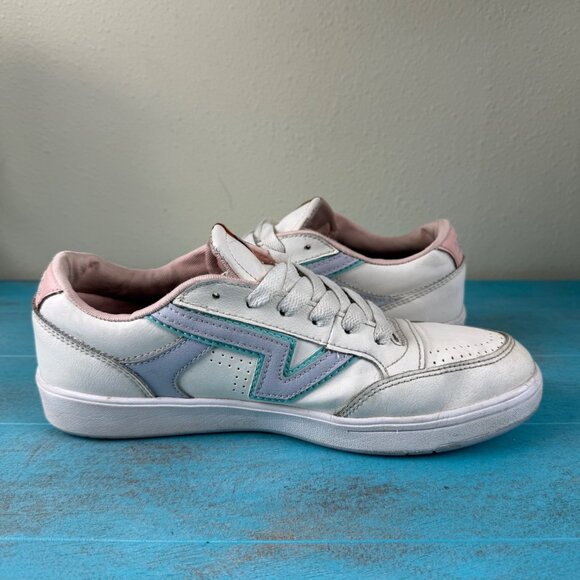 VANS White & Pink Lowland Cpmfy Cush Sneakers Womens Size 8,5 - Picture 6 of 10